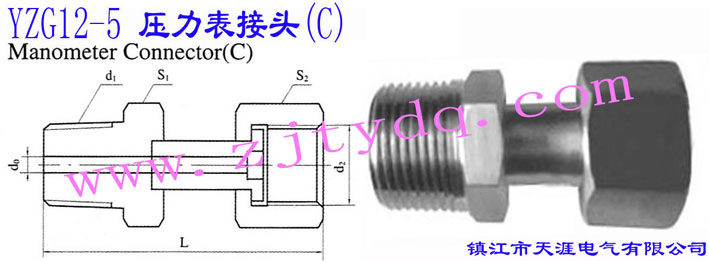 YZG12-5 ^(C)Manometer Connector C