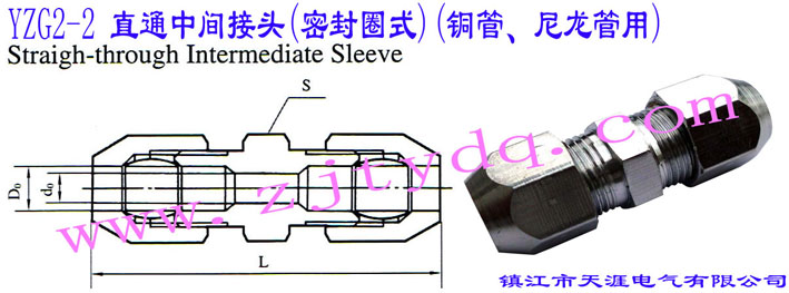 YZG2-2 ֱͨg^(ܷȦʽ)(~)Straight-through Intermediate Sleeve