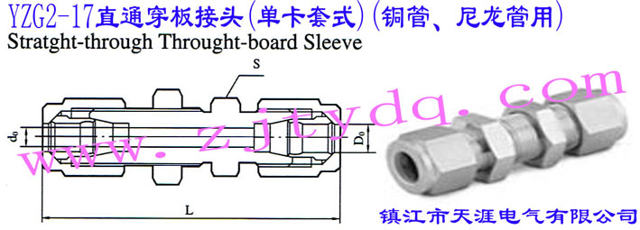 YZG2-17ֱͨ^(οʽ)(~)Straight-through Through-board Sleeve