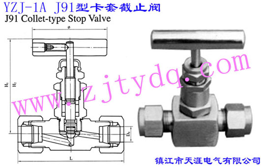 YZJ-1A J91 Collet-type Stop Valve